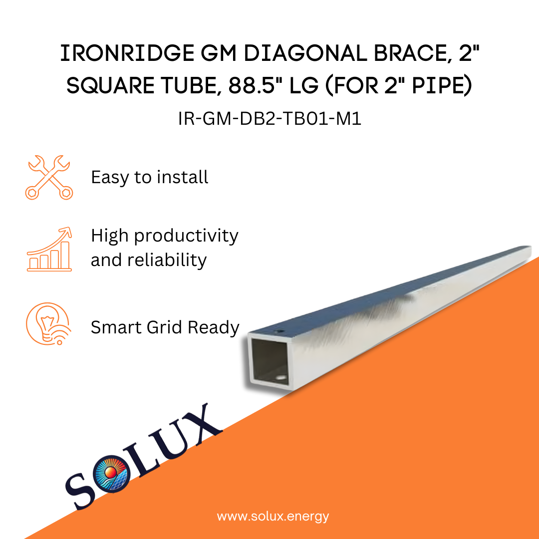 This is an image of Square Tube Brace | Ironridge GM Diagonal